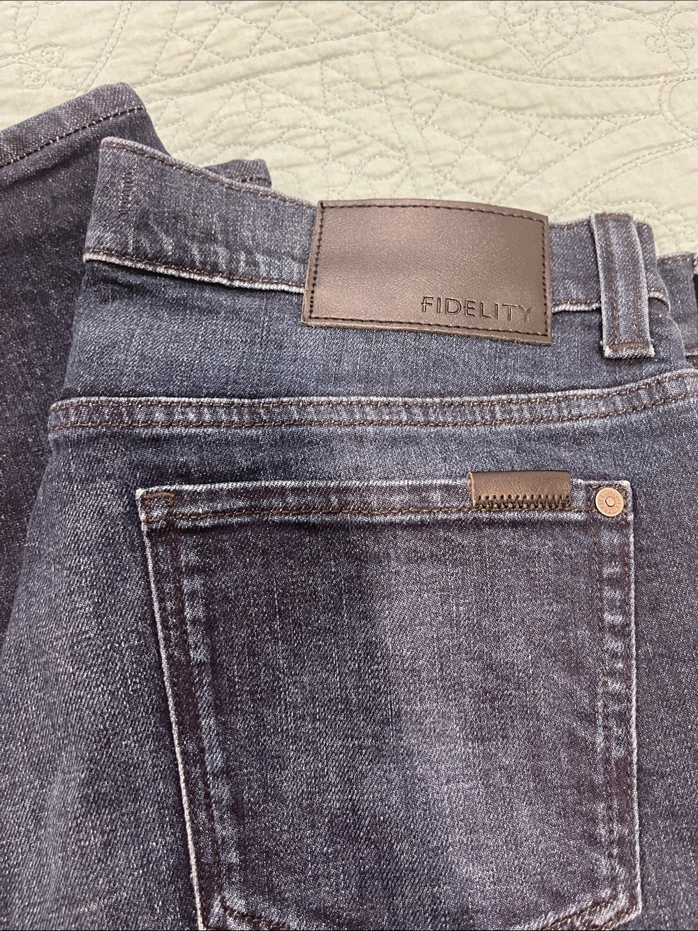 Fidelity Men’s Dark Blue Straight Jeans Torino Style 34